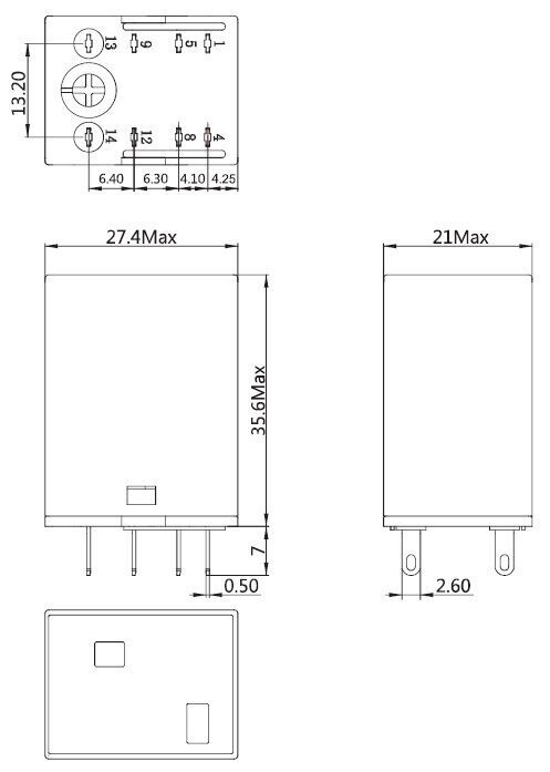 Реле электромагнитное ORU-2Z-L/AC