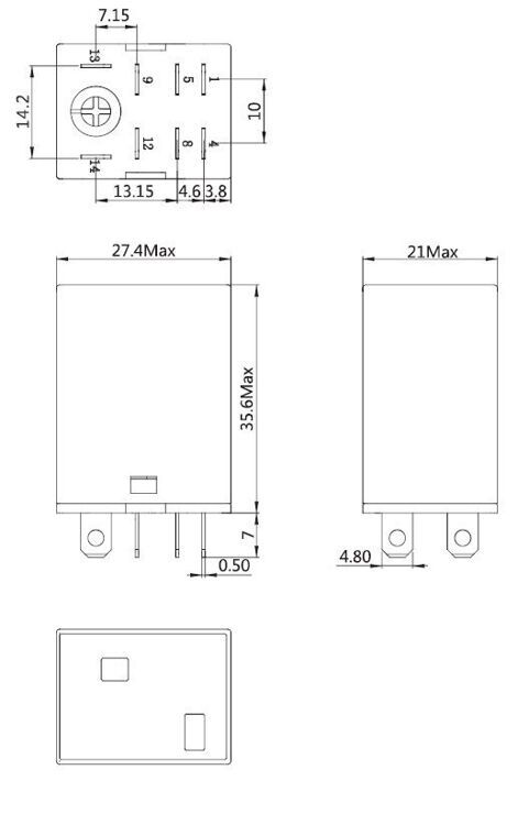 Реле электромагнитное ORU-2C-L/DC